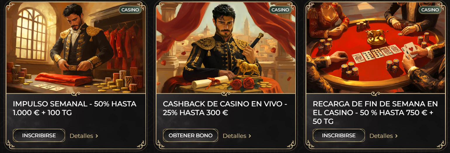 Promociones de bienvenida de Casina para casino y apuestas deportivas